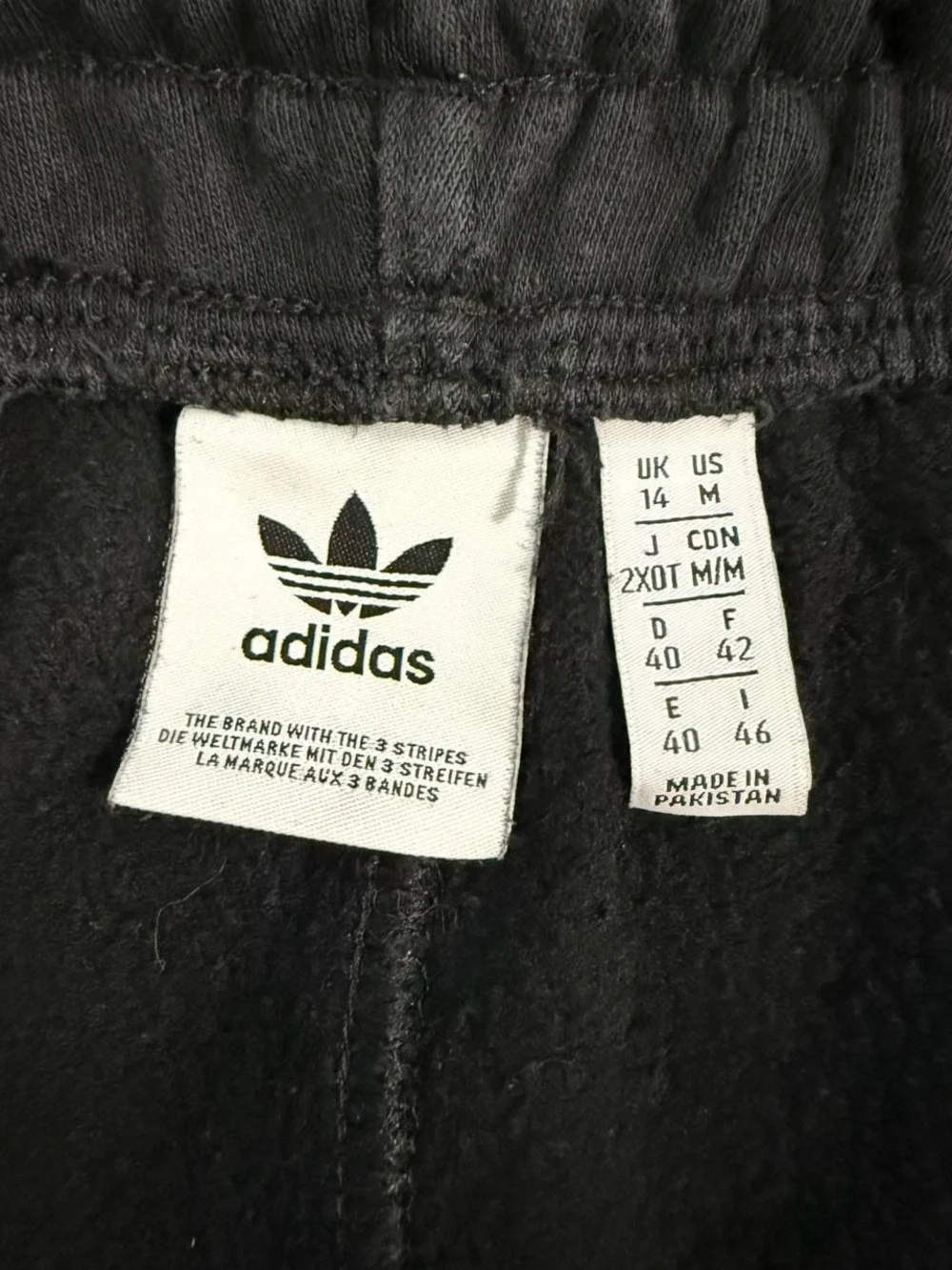 Men's Adidas  Black Sweatpants with Elastic Waist